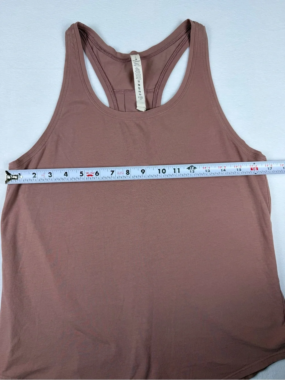 LULULEMON Mauve Racerback Tank Top Pima Cotton Blend Size 6 Athletic - Picture 5 of 6